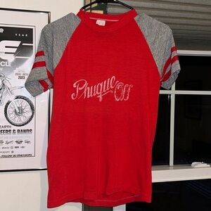 70s Vintage Sportswear T-Shirt - Striped Sleeves